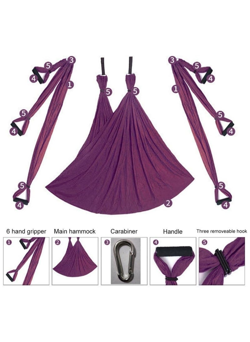 Generic Aerial Yoga Swing Set Yoga Hammock Yoga Swing Strong Anti-Gravity Aerial Yoga Hammock Swing Yoga Swing Sling Inversion Exercises  - Image 2