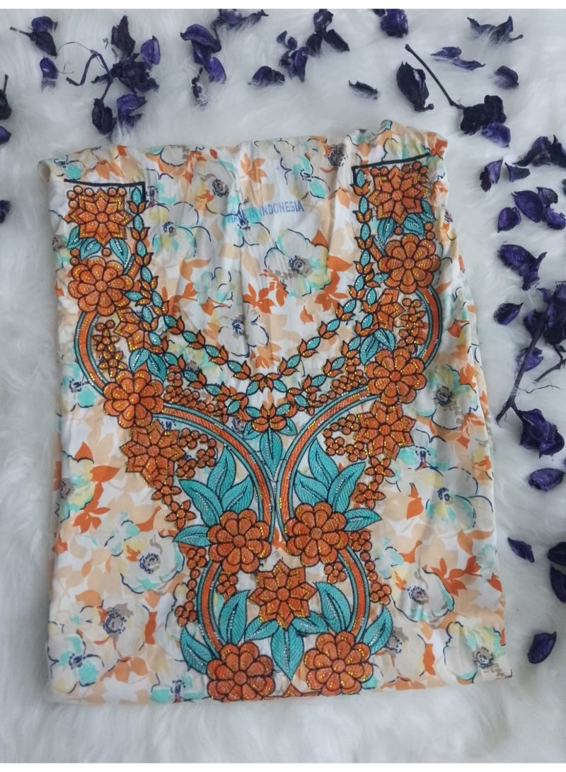 Makhawer made of the finest Indonesian silk with an embroidered design  - Image 2