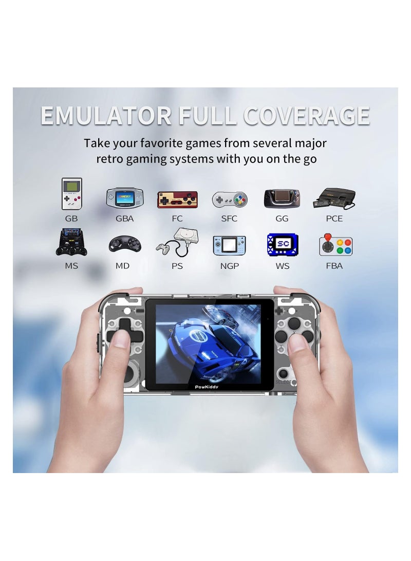 Q90 Portable Game Console, Open Source Linux System, Vibration Motor, 3000+ Games, Compatible with Various Simulators, Hd Picture Quality, Sustainable Use for 6 Hours, for Travel and Camping(64G) - Image 3