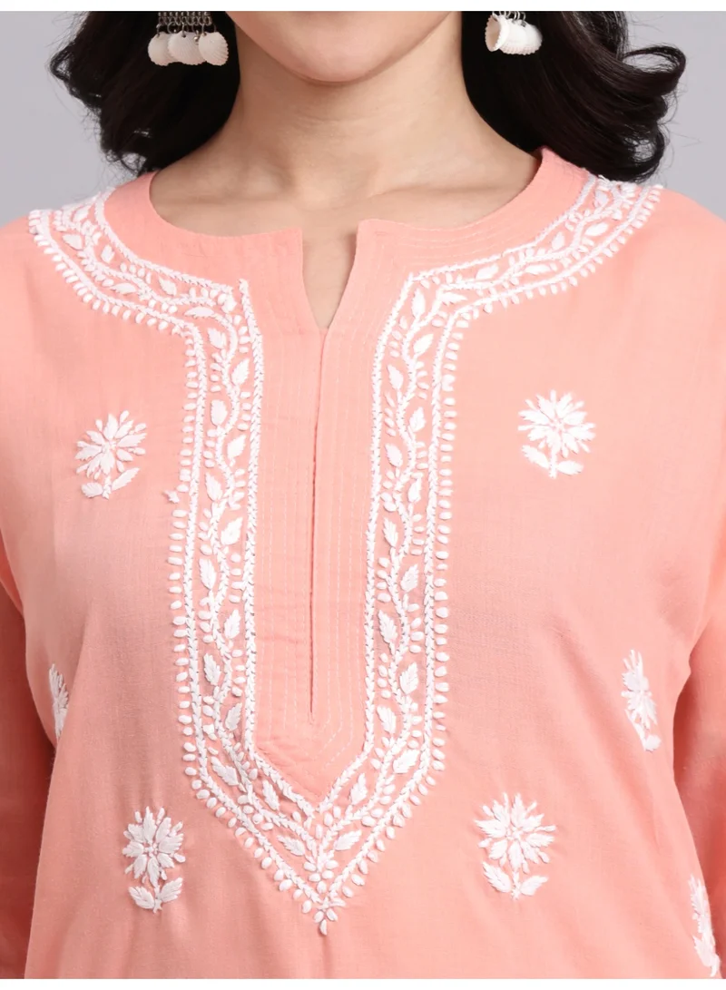 Alaya  Hand Embroidered Chikankari Cotton Kurta-AL3999 for Women | Best Price UAE