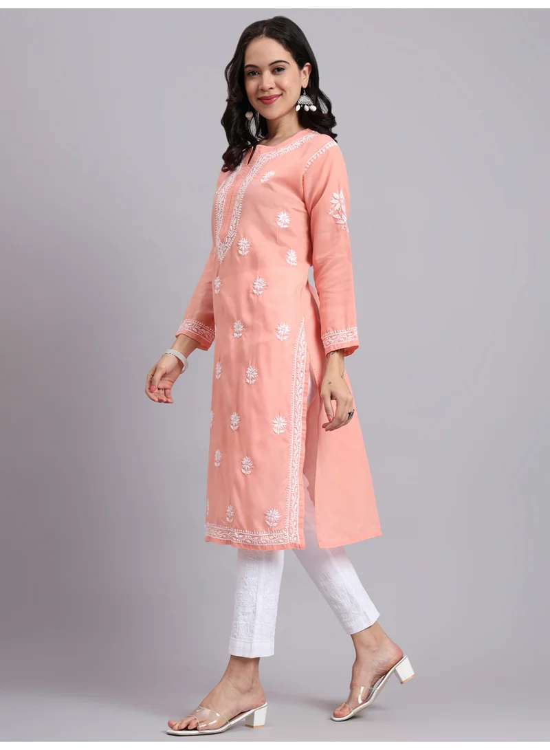 Alaya  Hand Embroidered Chikankari Cotton Kurta-AL3999 for Women | Best Price UAE