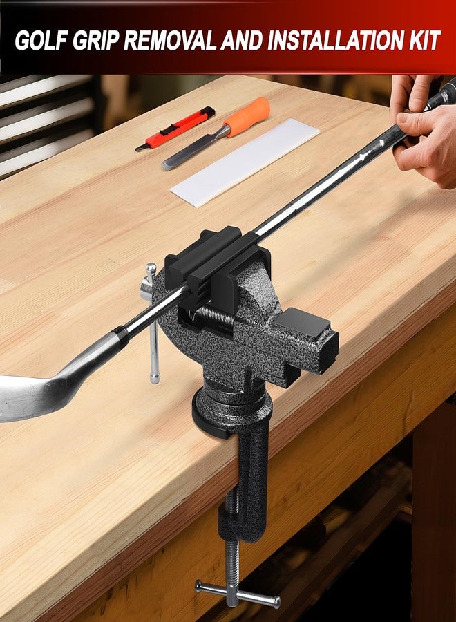 ArlinaL Golf Club Regripping Kit, Golf Club Grip Vise Clamp, Universal Table Vise Golf Shaft Clamp - Image 4