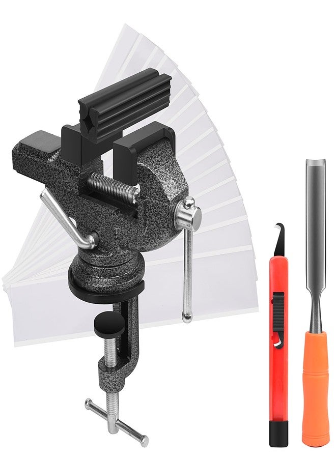 ArlinaL Golf Club Regripping Kit, Golf Club Grip Vise Clamp, Universal Table Vise Golf Shaft Clamp - Image 1