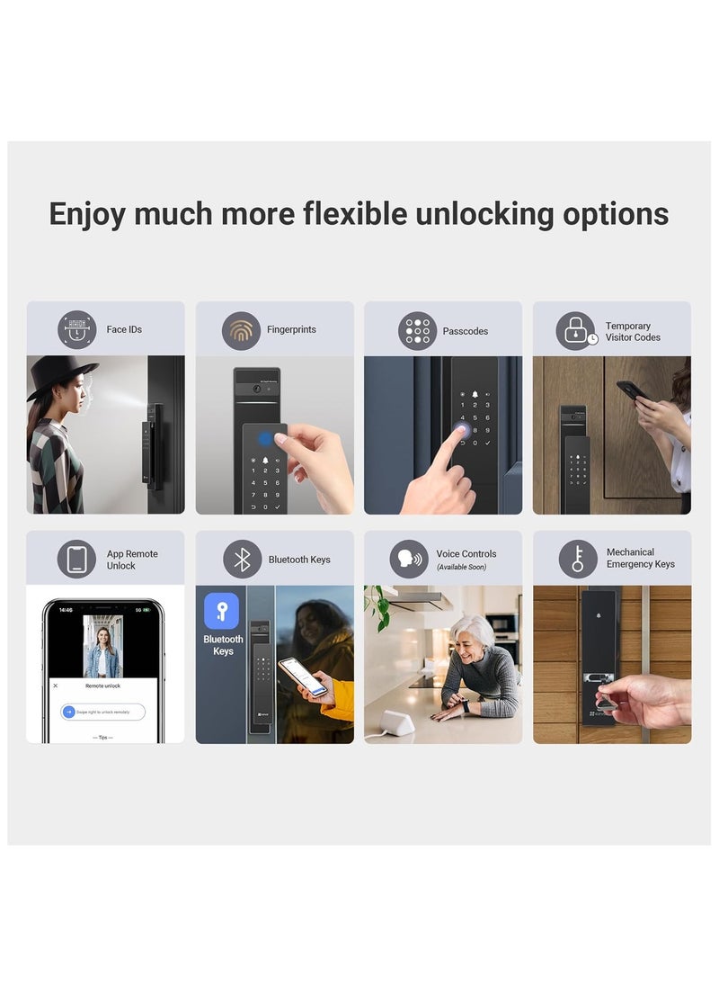 Smart Lock DL05vs – 8-in-1 Keyless Door Lock with Touch Access & Voice Guide