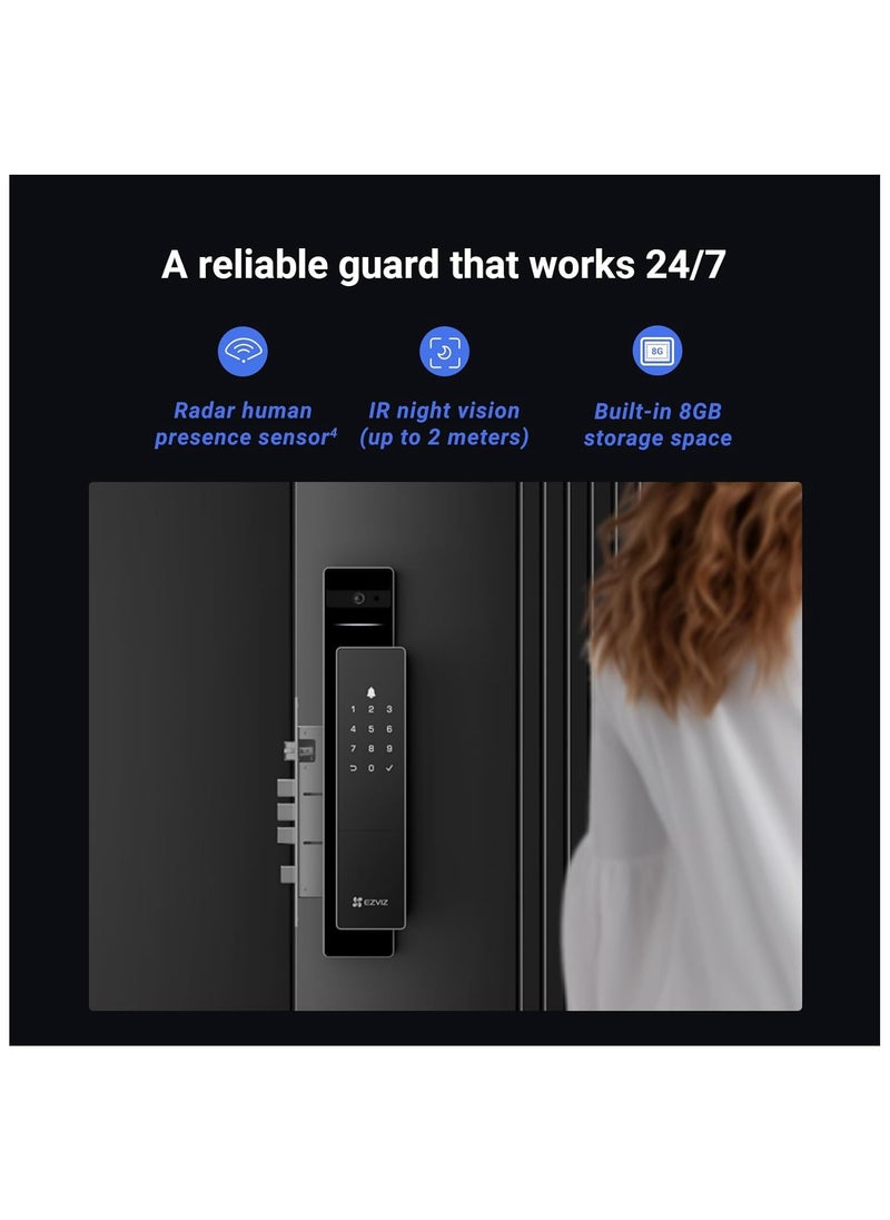 Smart Lock DL05vs – 8-in-1 Keyless Door Lock with Touch Access & Voice Guide