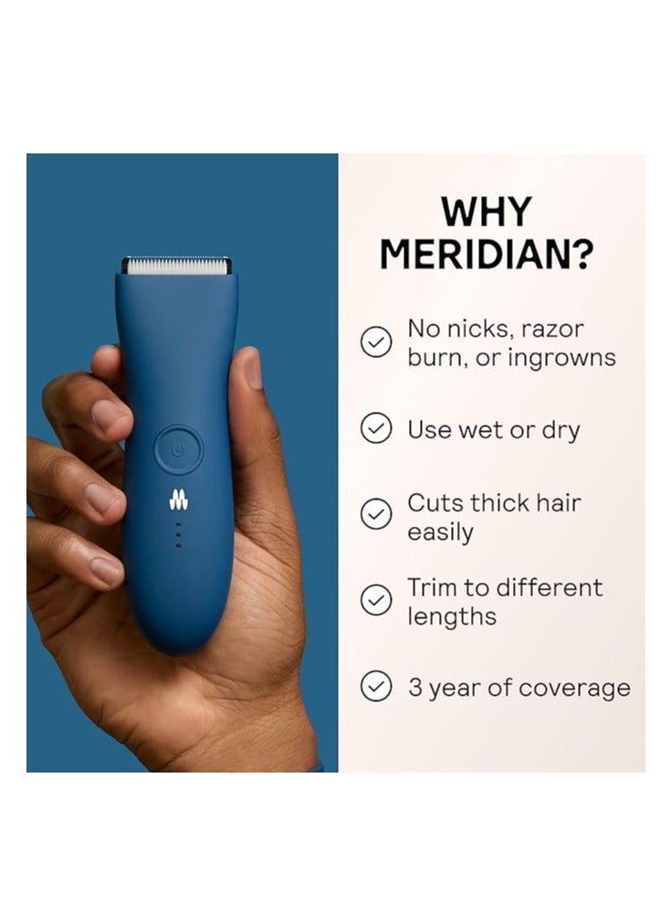 Meridian The Trimmer for Men | Waterproof Electric Body & Groin Trimmer with Ceramic Blade | 90-Min Battery Life - Image 2