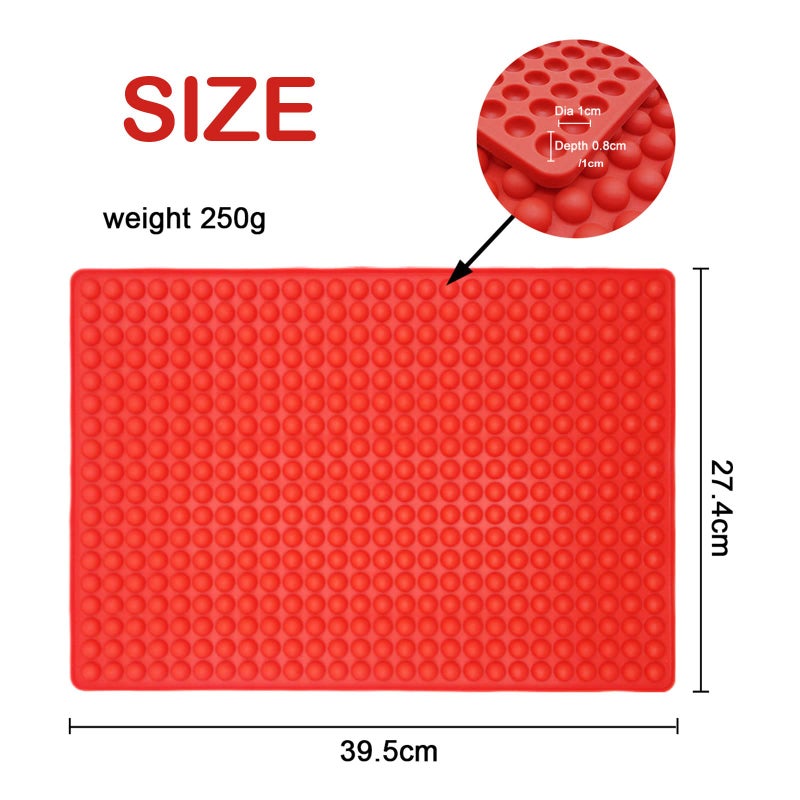 Bongpuda 2 Pack 468-Cavity Mini Round Silicone Molds,Chocolate Drops Molds,Dog Treat Molds,Gummy Molds,For Jelly,Candy,Gummy,Pellet Baking Molds - Image 2