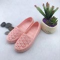Womens Flat Sandals Summer Peep-Toe Foam Shoes 2093 Black  - Image 4
