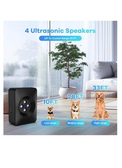 Excefore Barking Control Devices, Ultrasonic Anti Barking Devices with 3 Modes, Dog Bark Deterrent Devices, Rechargeable & Waterproof Ultrasonic Stop Dog Barking, 33FT Range, Black  - Image 4