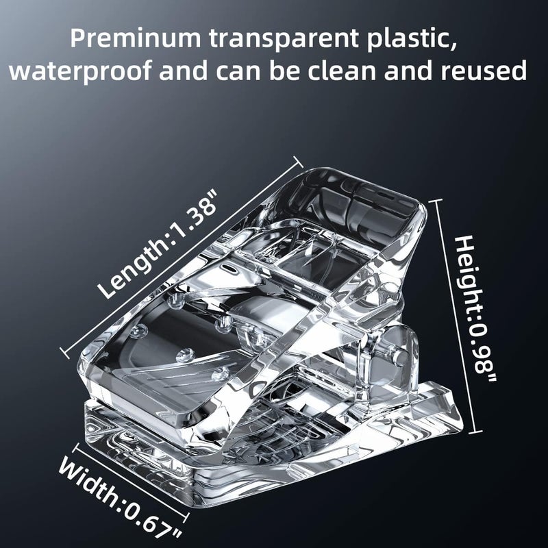 ZEELPETAL Professional Nail Tips Clips Set Of 10Pcs Transparent Polygel Quick Building Nail Tips Clips Finger Nail Extension UV LED Builder Clamps Manicure Nail Art Tool Kit For Poly Gel Transparent - Image 3