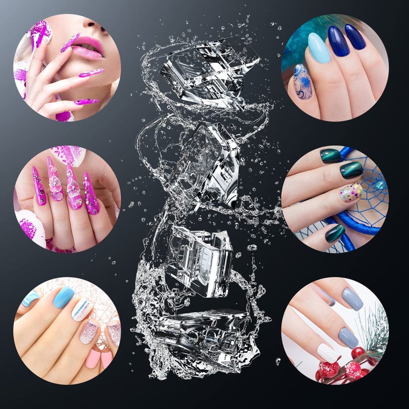 ZEELPETAL Professional Nail Tips Clips Set Of 10Pcs Transparent Polygel Quick Building Nail Tips Clips Finger Nail Extension UV LED Builder Clamps Manicure Nail Art Tool Kit For Poly Gel Transparent - Image 5