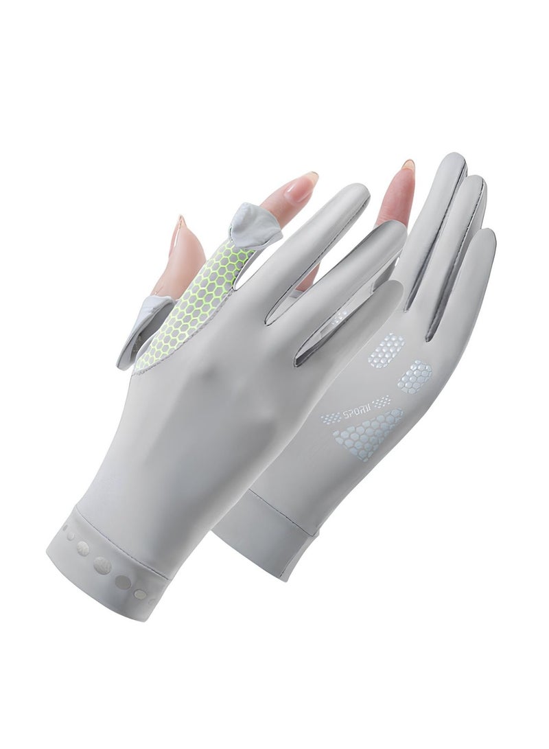 Generic Women's Sun Protective Gloves - UPF 50+ UV Sun Protection, Quick-Dry Anti-Slip Driving Gloves for Cycling and Riding  - Image 1