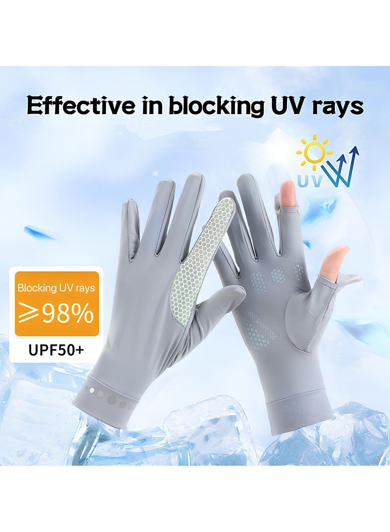 Generic Women's Sun Protective Gloves - UPF 50+ UV Sun Protection, Quick-Dry Anti-Slip Driving Gloves for Cycling and Riding  - Image 2