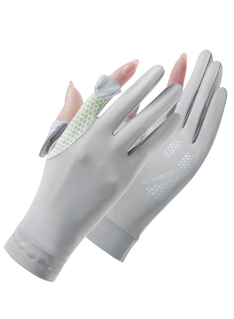 Women's Sun Protective Gloves - UPF 50+ UV Sun Protection, Quick-Dry Anti-Slip Driving Gloves for Cycling and Riding - Image 1
