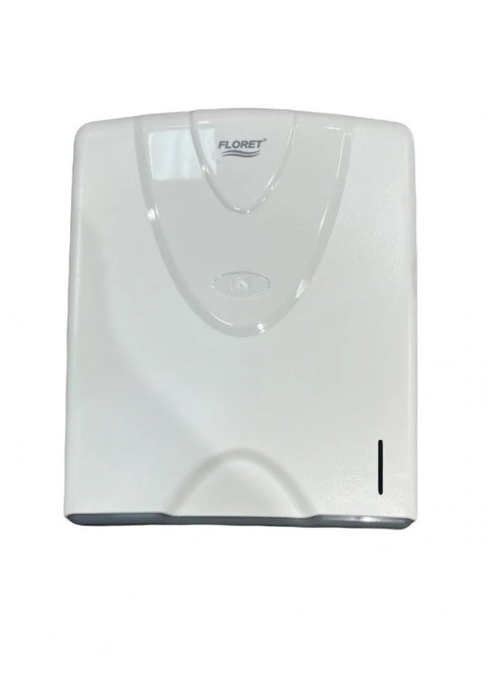 Floret Large Wall Mounted Tissue Holder White - Image 1