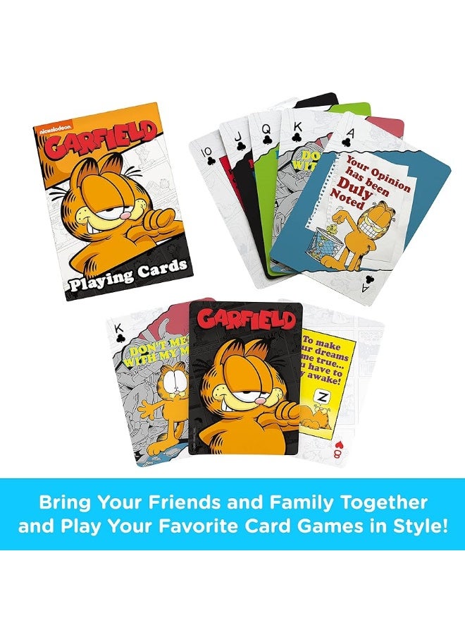 AQUARIUS Garfield Playing Cards  Garfield Themed Deck of Cards for Your Favorite Card Games  Officially Licensed Garfield Merchandise  Collectibles - Image 2