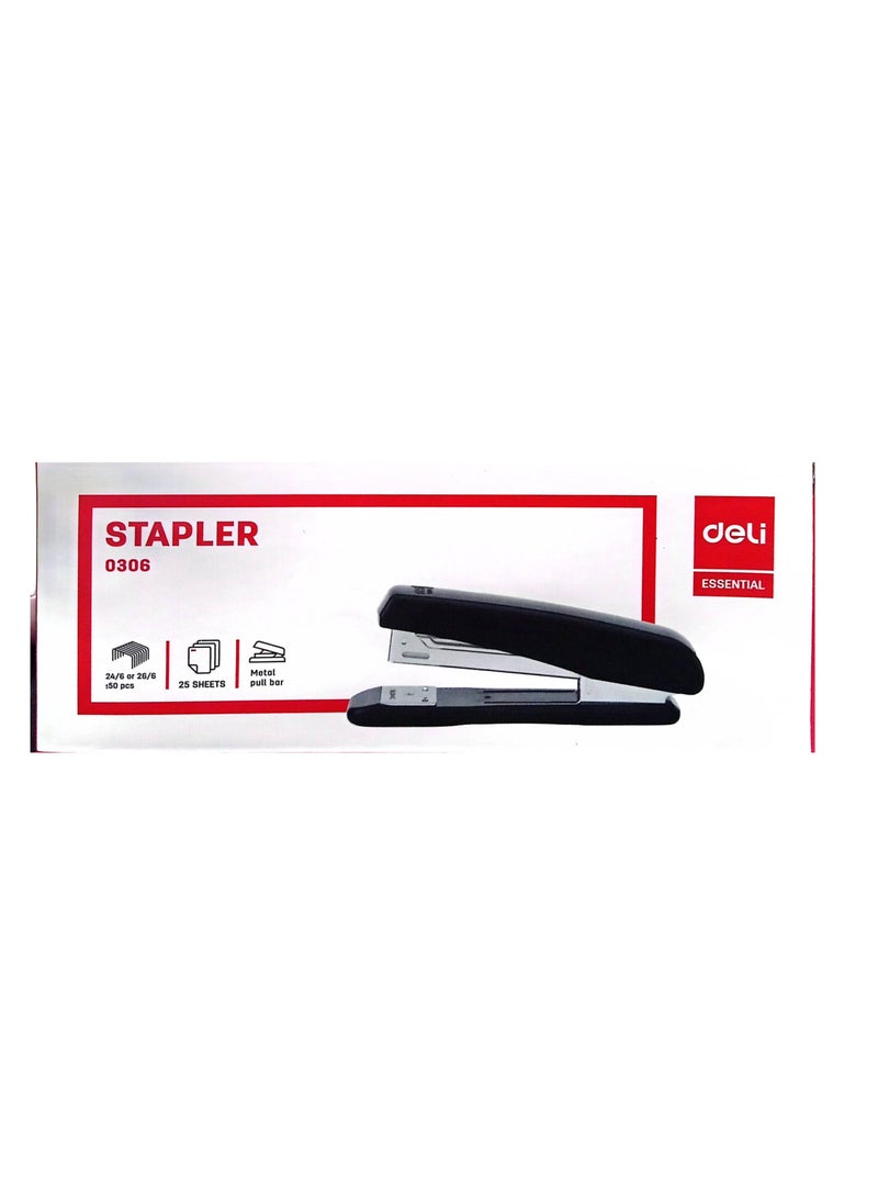 Deli 25 Sheets Stapler 0306 for 24/6,26/6 Blue Pack Of 2 - Image 3