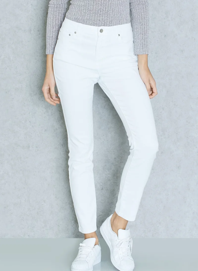 FOREVER 21 Mid-Rise Skinny Jeans
