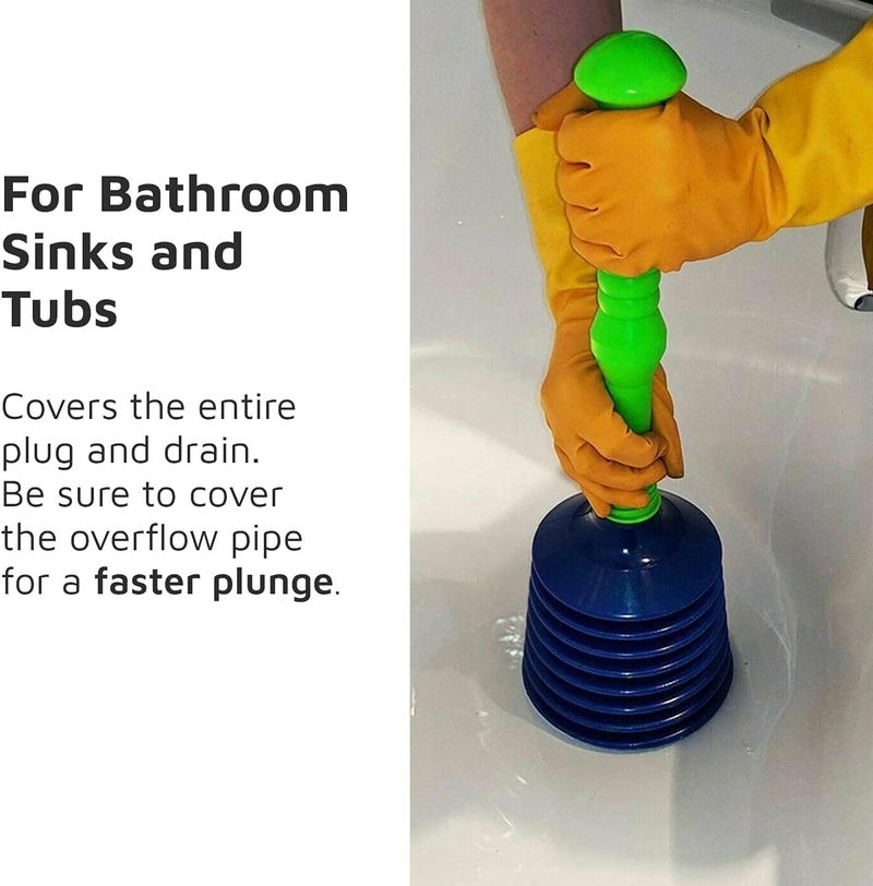 Rasikvar Toilet/Bathroom/Kitchen Drain Sink Unblocker Dredging Pipe-Cleaner Rubber Suction Plunger Household Bathroom Accessories (Multicolor) - Image 3
