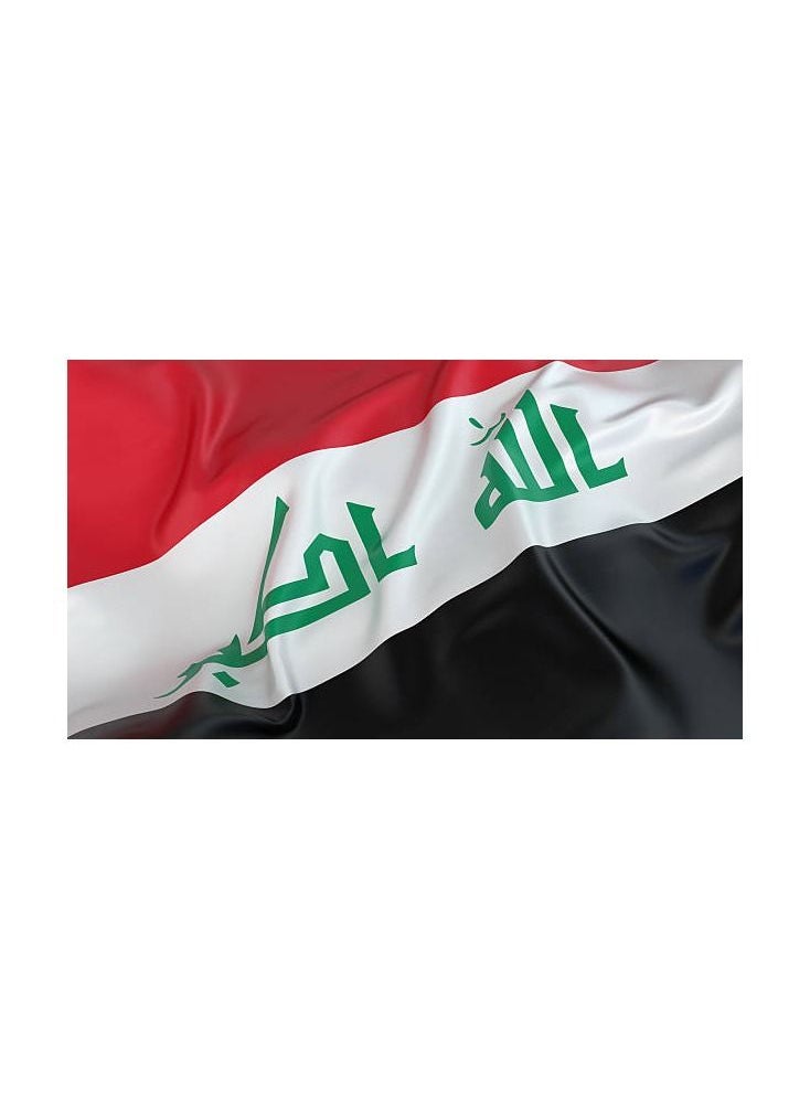 Romario - AFC 2019 Iraq Flag Vivid Color & UV Fade Resistant, Lightweight Show Support at Sporting Events And Other Celebrations,Size-96X64cm - Image 1