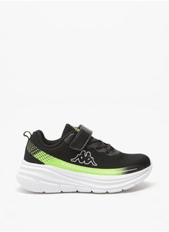 Kappa Boys' Logo Detail Sports Shoes with Hook and Loop Closure  - Image 3