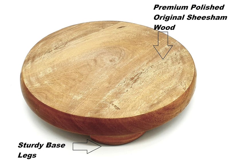 Maskey Size 9 inches Original Sheesham Wooden Chakla BelanRolling BoardRoti MakerPolpat for Home Kitchen - Image 4