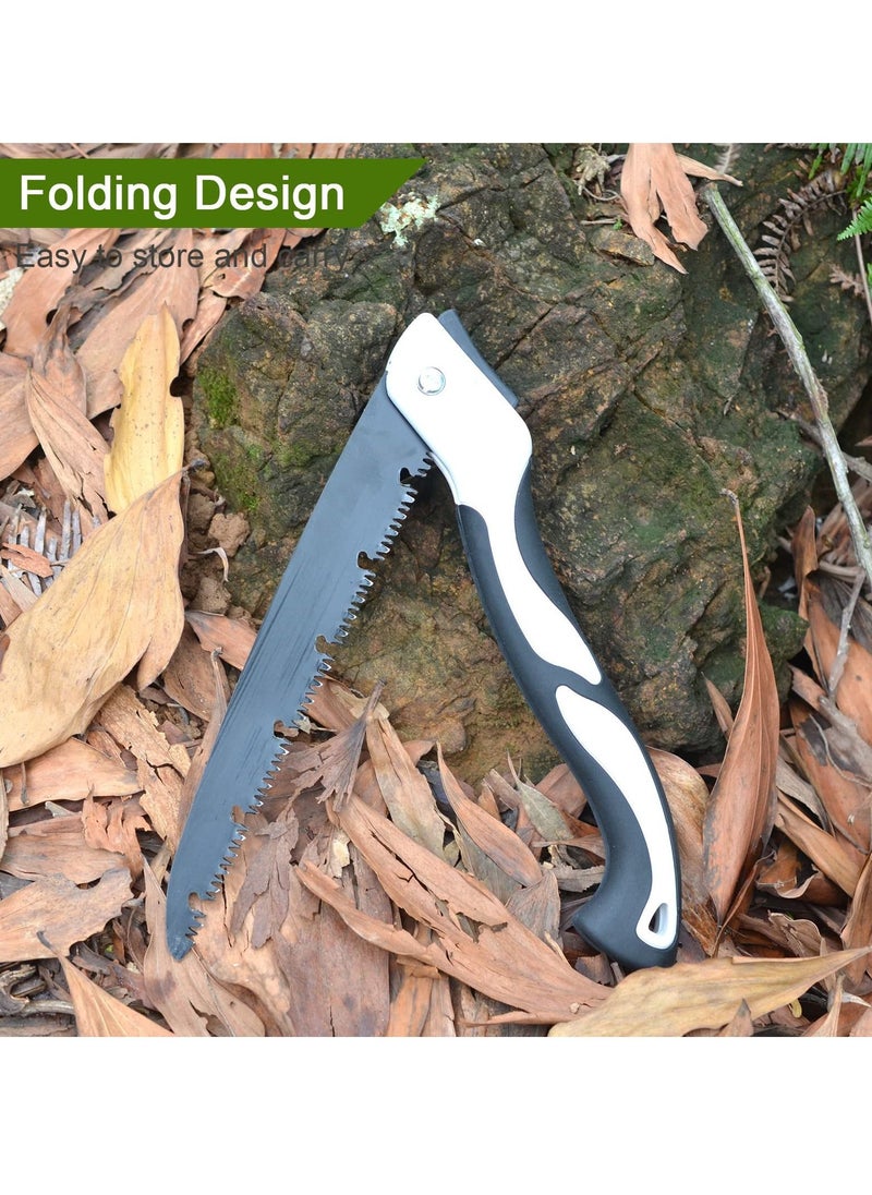 Generic - Folding Saw, Heavy Duty 12 Inch Extra Long Blade Hand Saw Hand Pruning Saws with High-Manganese Steel Teethfor Wood Camping, Dry Wood Pruning Saw With Hard Teeth - Image 1