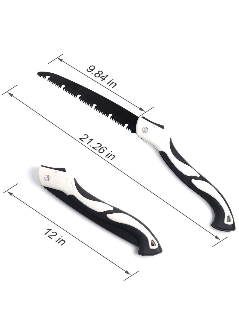 Generic - Folding Saw, Heavy Duty 12 Inch Extra Long Blade Hand Saw Hand Pruning Saws with High-Manganese Steel Teethfor Wood Camping, Dry Wood Pruning Saw With Hard Teeth - Image 1