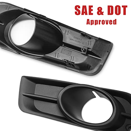 DLAA مصابيح ضباب DLAA لسيارة شيفروليه كروز 2009 2010 2011 2012 مجموعة مصابيح الضباب الأمامية مع كابلات، عدسة شفافة - 1 زوج - Image 5