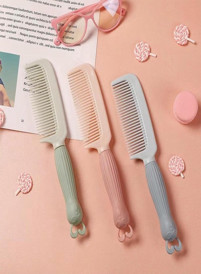 BlackLaoban Cute Comb Cartoon Handle Children Hair Comb Anti-static Head Massage for Girls Cute Hairdressing Comb Smooth Hair Care Styling Comb (Pink) - Image 5