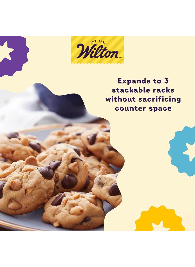 Wilton Wilton Excelle Elite 3Tier Cooling Rack for Cookies Cake and More  Cool Batches of Cookies Cake Layers or Finger Foods Black  - Image 5