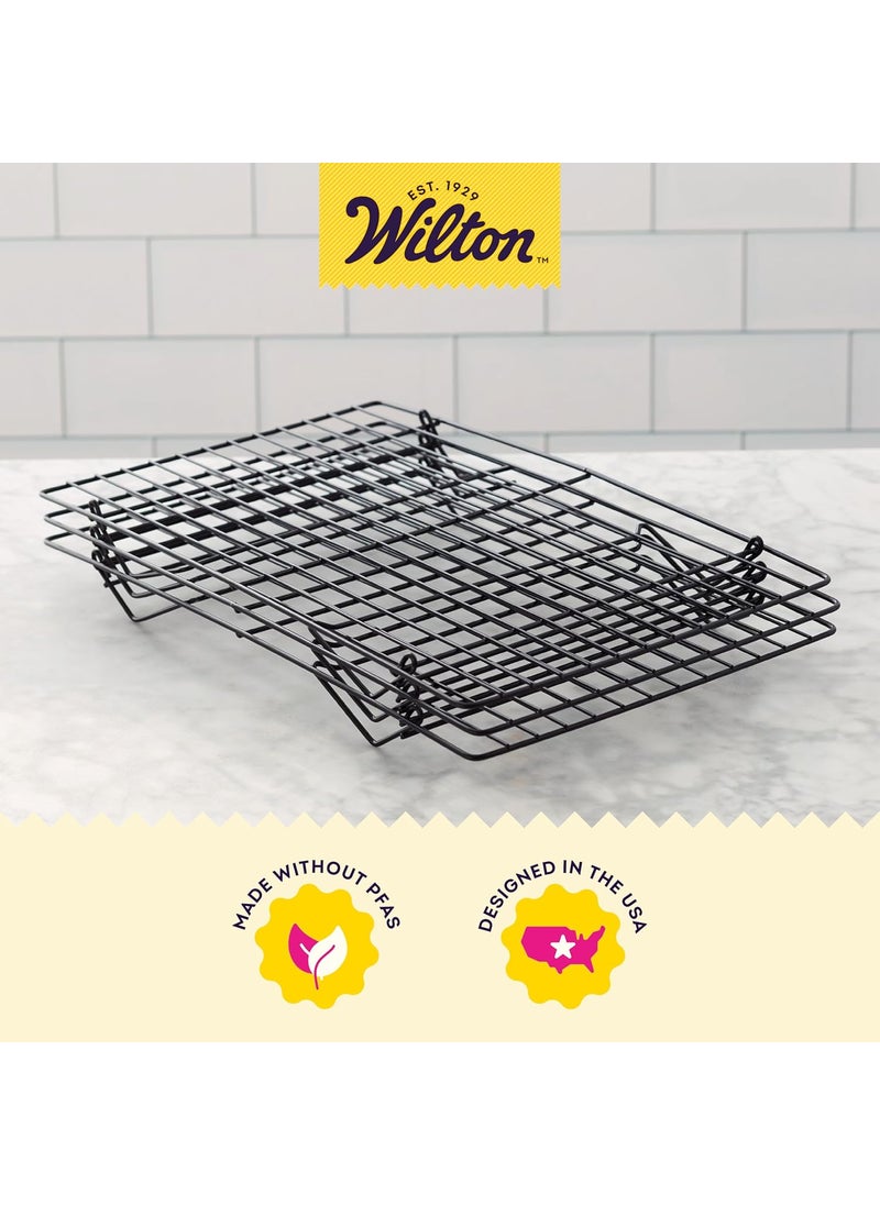 Wilton Wilton Excelle Elite 3Tier Cooling Rack for Cookies Cake and More  Cool Batches of Cookies Cake Layers or Finger Foods Black  - Image 3