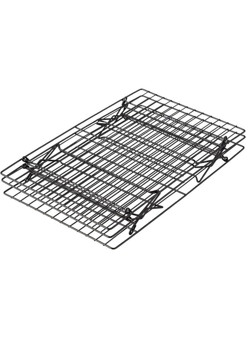 Wilton Wilton Excelle Elite 3Tier Cooling Rack for Cookies Cake and More  Cool Batches of Cookies Cake Layers or Finger Foods Black  - Image 1