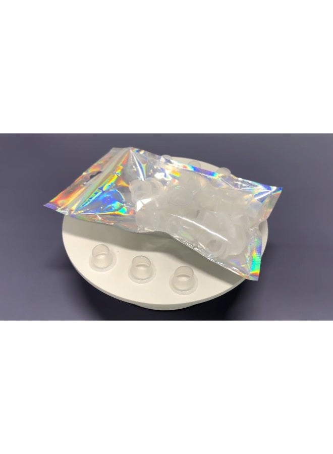 Bukela Faucet Leakproof Sealing Gasket, Faucet Silicone Gasket Sealing Ring Rubber Cover, Faucet Triangle Valve Leakproof Silicone Plug, Suitable for Faucet Hose Shower Head Water Pipe (100 Pcs) - Image 2