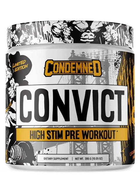 Condemned Labz convict  High stim Pre Workout Orange Mango 300g