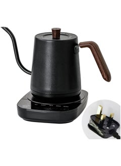 Generic Electric Gooseneck Kettle, 800ml Ultra Fast Boiling Hot Water Kettle, Stainless Steel Electric Kettle, Automatic Temperature Control and Constant Temperature, 1000W Rapid Heating (Black)  - Image 1