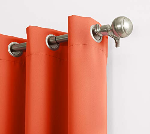Sun Zero Riley Kids Bedroom Blackout Grommet Curtain Panel, 40" x 63", Tangerine Orange - Image 2