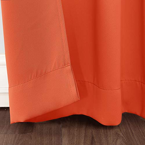 Sun Zero Riley Kids Bedroom Blackout Grommet Curtain Panel, 40" x 63", Tangerine Orange - Image 3