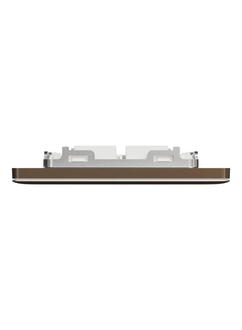 Schneider Electric Schneider Electric Central plate, Unica, for RJ45, 2 gangs, with shutter, dark bronze - NUX32RJ_DB - Image 3