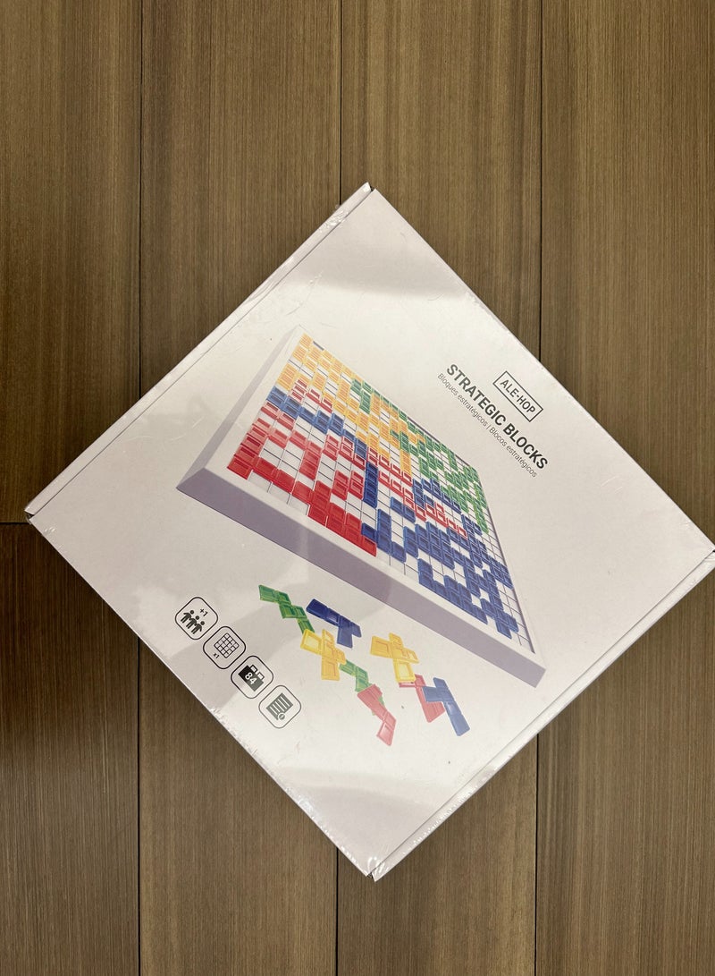 DC-ITECH لعبة الألواح الاستراتيجية، لعبة عائلية للأطفال والبالغين مع قطع مناسبة لضعاف البصر وقاعدة واحدة فقط - Image 3