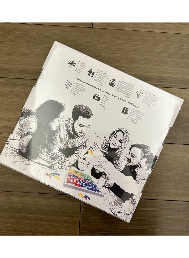 DC-ITECH لعبة الألواح الاستراتيجية، لعبة عائلية للأطفال والبالغين مع قطع مناسبة لضعاف البصر وقاعدة واحدة فقط - Image 4