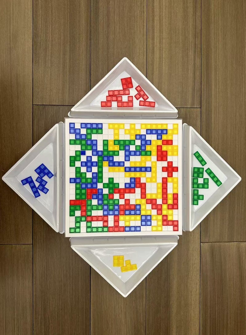 DC-ITECH لعبة الألواح الاستراتيجية، لعبة عائلية للأطفال والبالغين مع قطع مناسبة لضعاف البصر وقاعدة واحدة فقط - Image 2