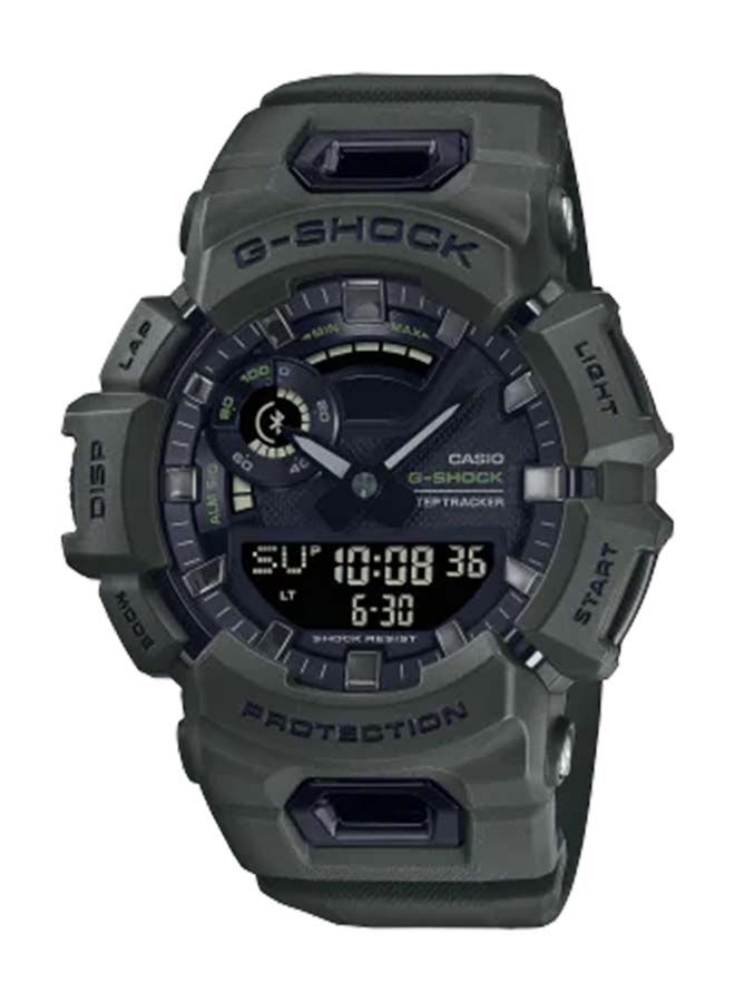 Analog Plus Digital Round Wrist Watch With Resin Strap GBA-900UU-3ADR