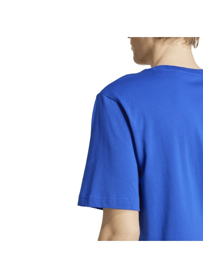Adidas adidas M L EM PAST TEE Blue Training T-SHIRTS for Men - XS  - Image 3