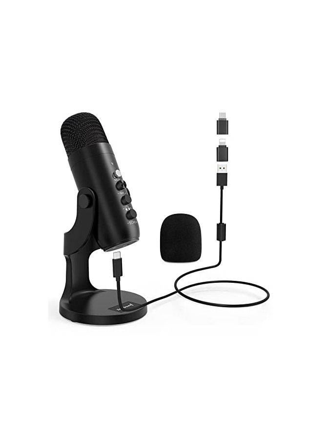 Jmary PW8 Professional Metal Voice Recording Usb Condenser Studio And Podcast Recording Gaming Microphones - Image 1