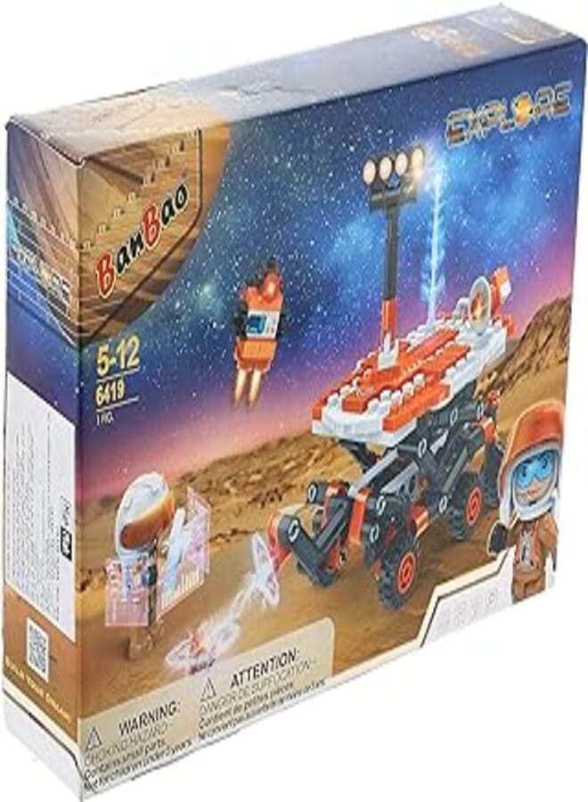 Banbao toy building sets, building blocks mars rover model kit, building toys for kids, astronaut toys, space toys for boys 5-12, collectibles new 2021 (265 pieces)