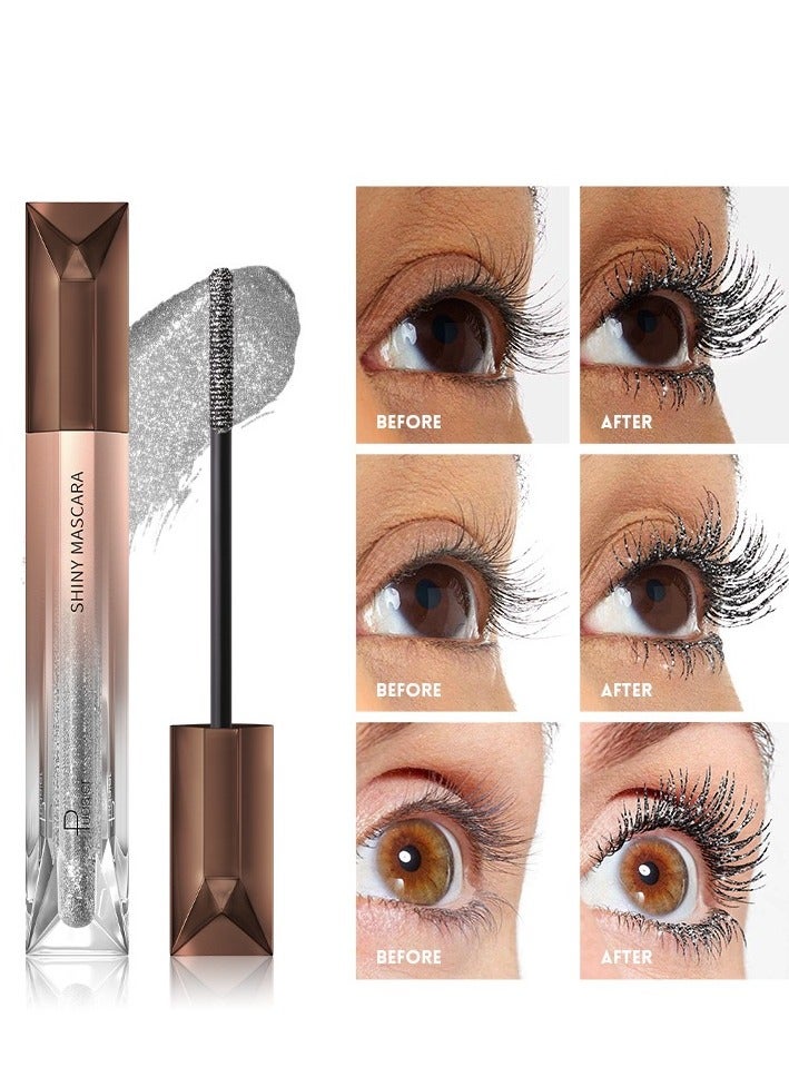 Generic Shattered Diamond Mascara Pearl Fine Shine Holding Makeup Without Dyeing European and American Sparkling Color Mascara  - Image 3