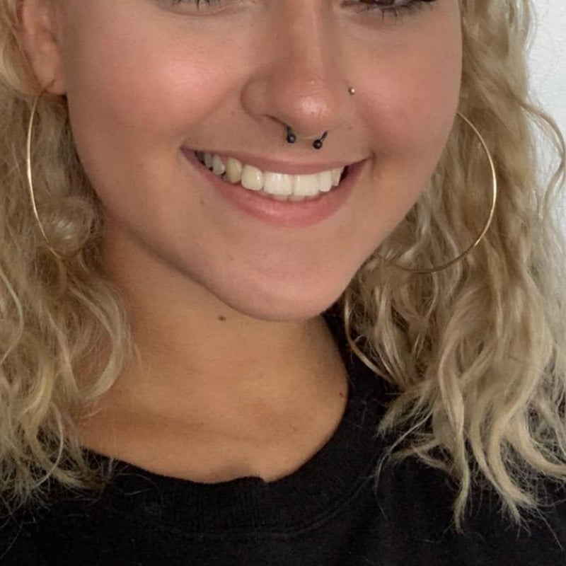 Cisyozi 20G Septum Ring Piercing Jewelry Surgical Stainless Steel Horseshoes Septum Nose 20 Gauge Cartilage Helix Tragus Rook Daith Earring Hoop Snake Bite Lip Ring Smiley Piercing Jewelry Women Men - Image 5