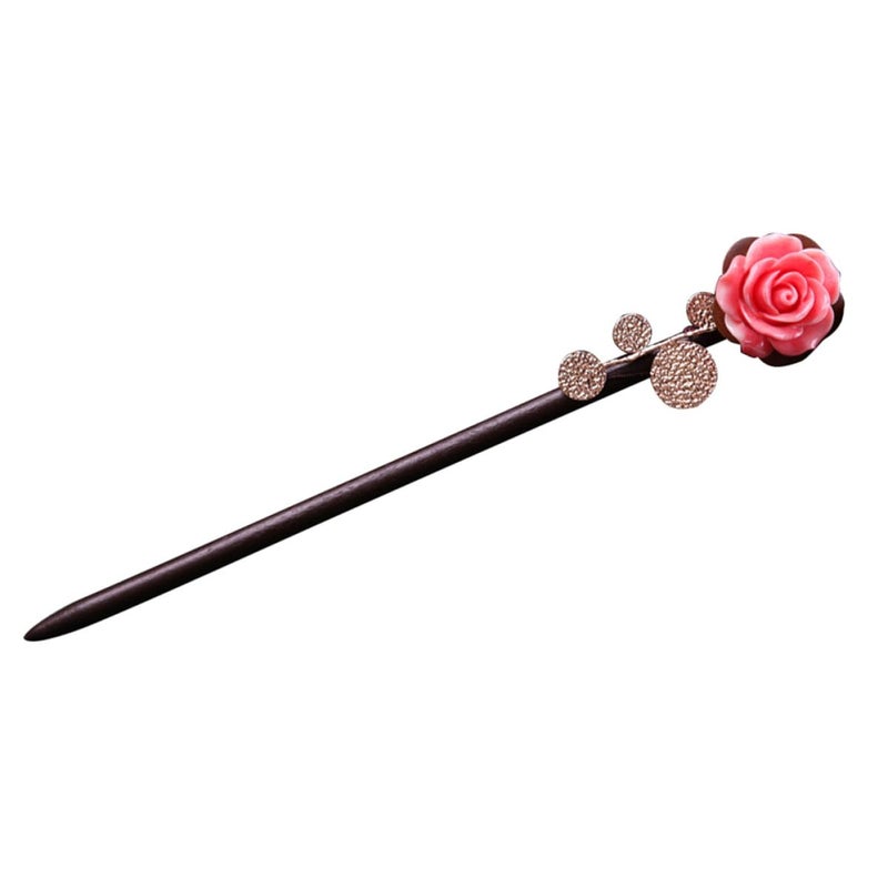 Wooden Hair Chopstick Hair Stick Decorative Hairpin Chinese Style Vintage for Traditional for Updos and Buns - Image 1