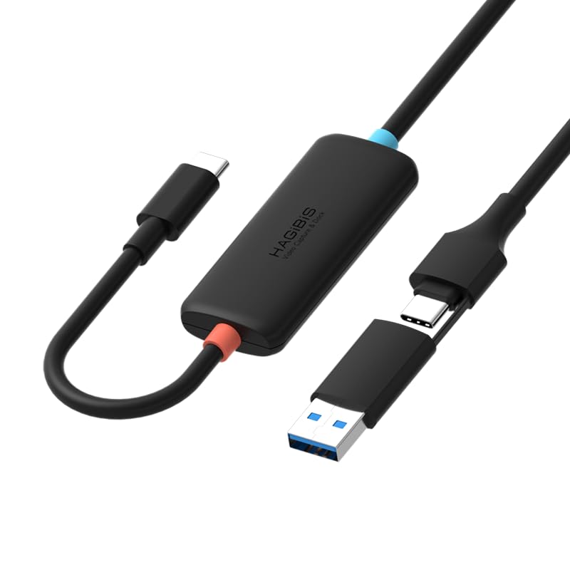 Hagibis USB30 Video Capture Card for Switch2 USB C to USB AUSB C 1080P60fps 2K30fps Live and Record Video Audio Game for Car Quest 3 VR PS45 ROG Ally Steam Deck CC10 - Image 1